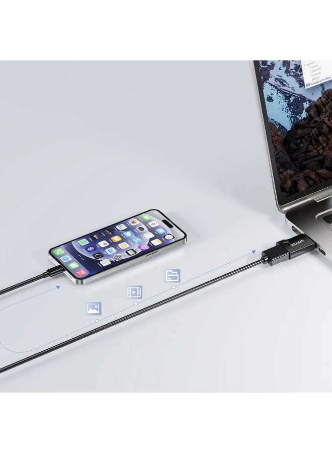 يوني تيك UNITEK USB-C to USB-A Adapter, 10Gbps USB 3.2, 2A Fast Charging, Zinc Alloy, Plug & Play - Image 5